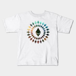 Ethereum – Circle Big Logo – Space Kids T-Shirt